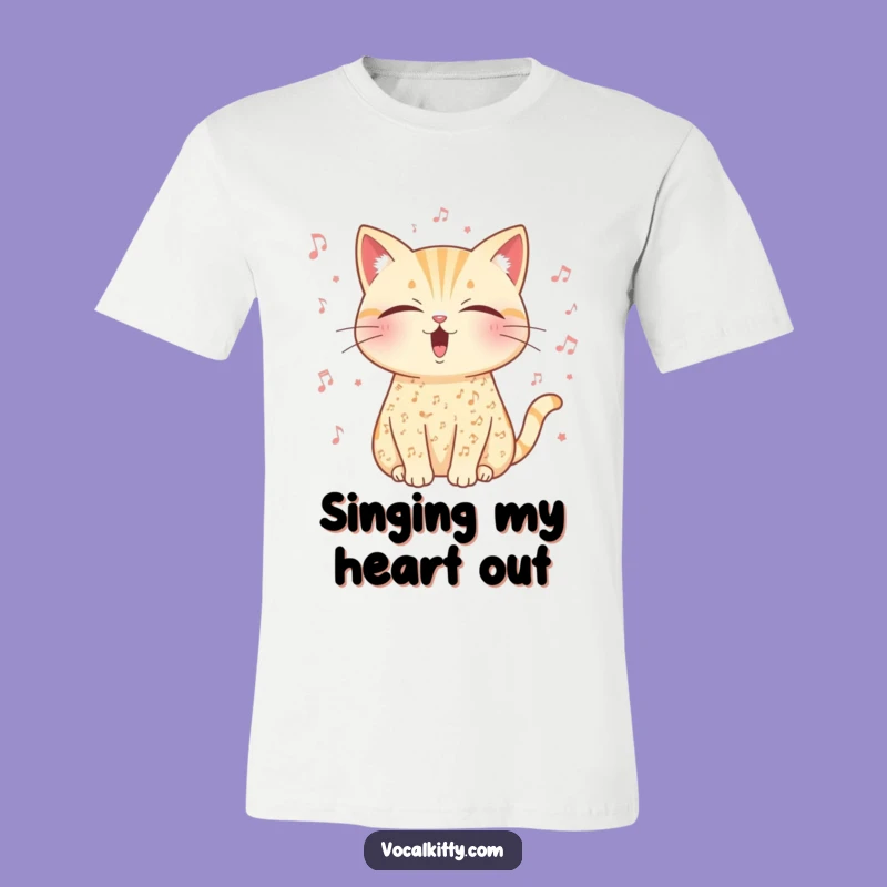 Funny Musical Cat T-Shirt - Harmony & Feline Bliss Tee!