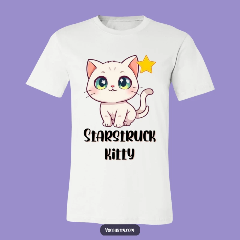 Funny Star Chasing Cat T-Shirt, Magical Dreamer Gift