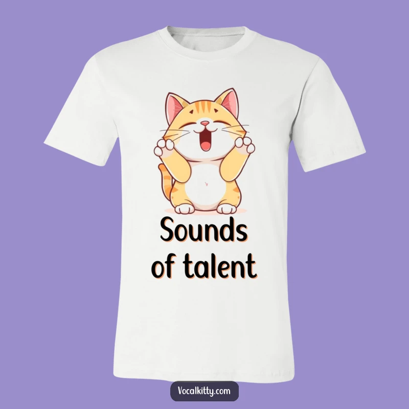 Funny Yodeling Cat T-Shirt: Wearable Humor for Feline Music Fans