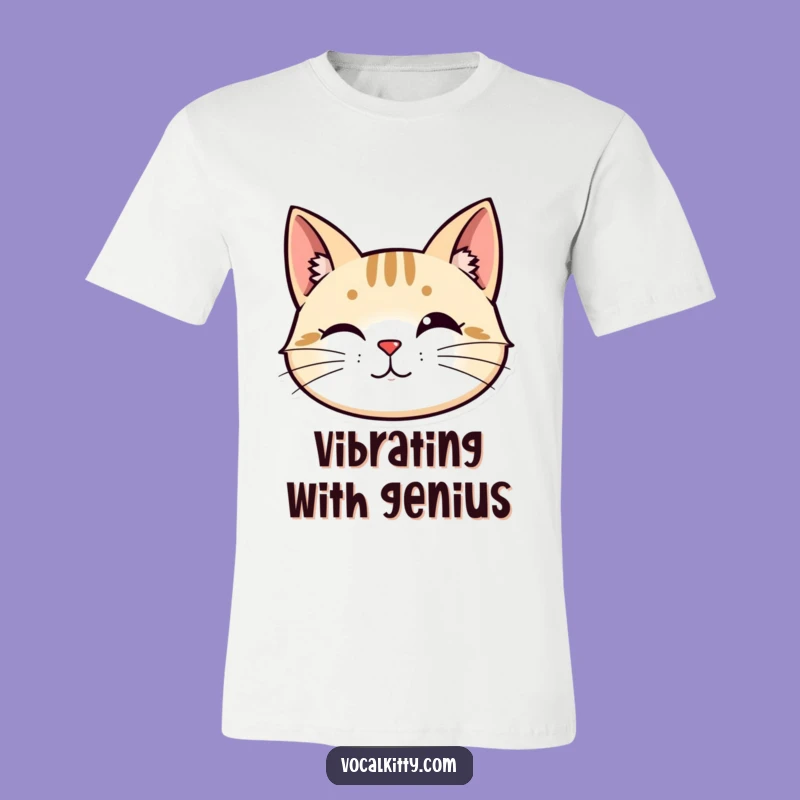 Funny Alert Cat Head T-Shirt: Curious Feline Style - Hilarious Funny Gift