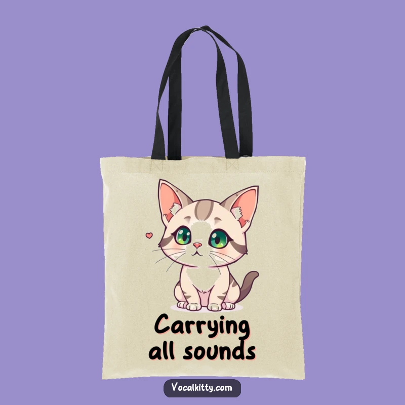 Funny Cat Big Ears Tote Bag - Carry Your Focus Everywhere!