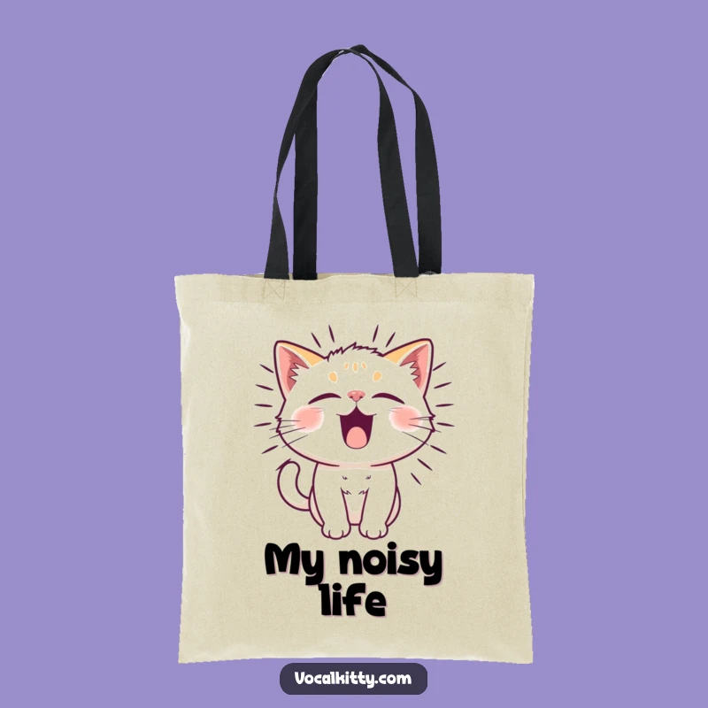 Funny Vibrating Cat Tote Bag - Noise Reaction Carry-All Gift